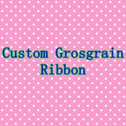 DUWES  50yards 100yards Heat Transfer Custom Ribbon Printed Grosgrain DIY OEM Decoration D818