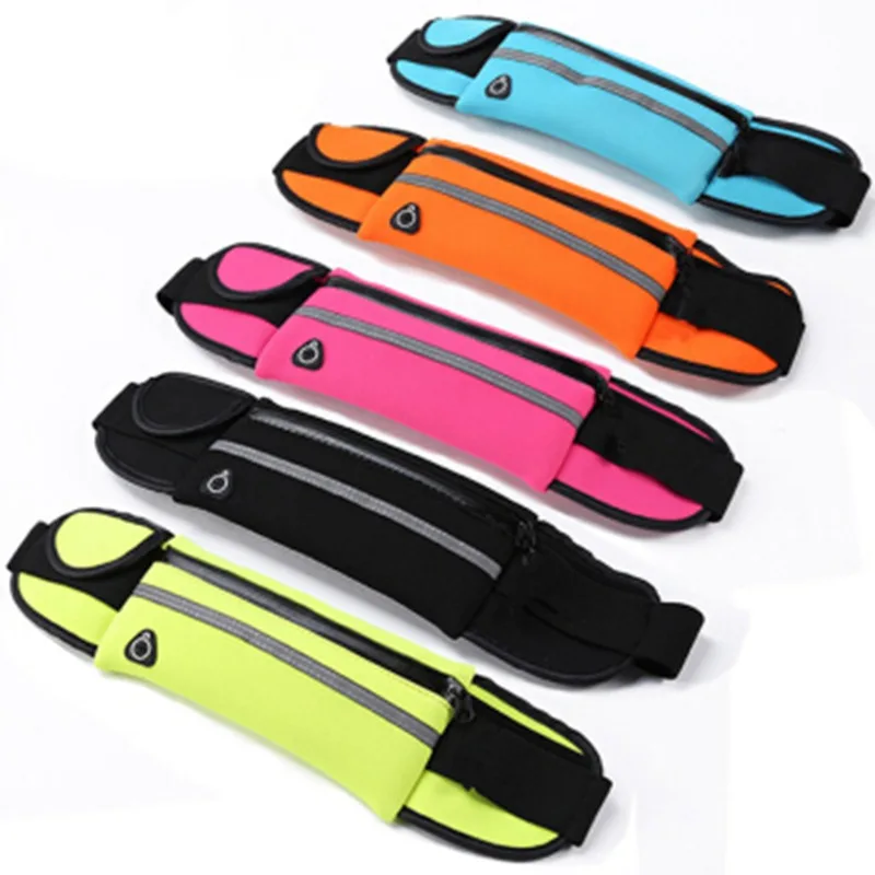 New Outdoor Running Waist Bag Waterproof Mobile Phone Holder Jogging Belt Belly Bag Women Gym Fitness Bag Lady Sport Accessories