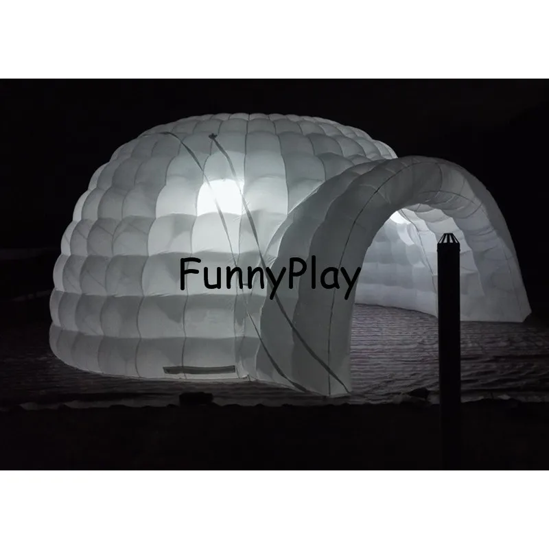 inflatable igloo air dome tent event buildings for party,inflatable snow igloo tent with led lighting,inflatable promotion tent