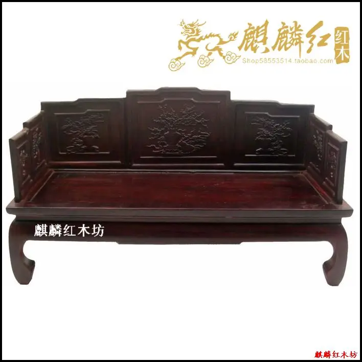 Kylin rosewood crafts of Ming and Qing Dynasties micro miniature furniture model high-quality rosewood arhat bed recommended