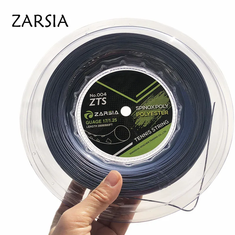 Brand NEW Genuine ZARSIA tennis string 1.25mm 200M tennis rackets string Spinox poly quality strings