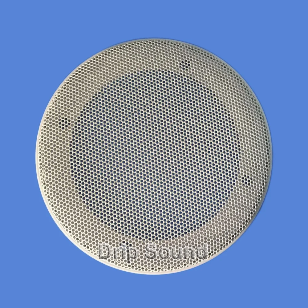 Для 6,5-дюймового 180-миллиметрового аудиодинамика, сетчатая крышка для сабвуфера, декоративная круглая металлическая сетчатая решетка # Белый