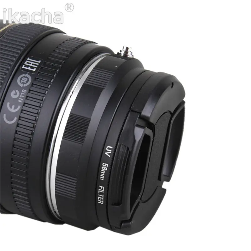 Новый набор адаптеров для макрообъектива камеры с обратной защитой 4 в 1 для Canon 60D 750D 1200D 600D 700D 70D 100D объектива 58 мм УФ-фильтр