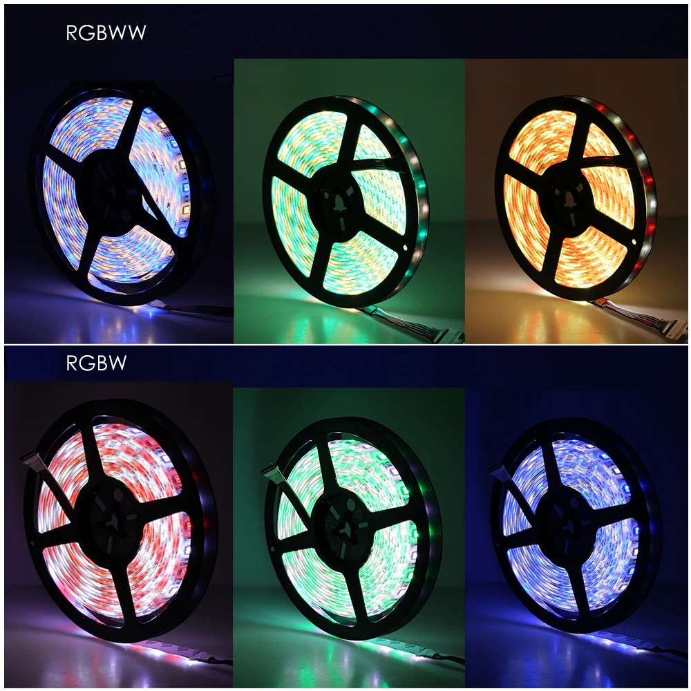 DC24V LED Strip 5050 Flexible LED Light RGB RGBW White Warm White Waterproof LED Strip 60LEDs/m 5m/lot.