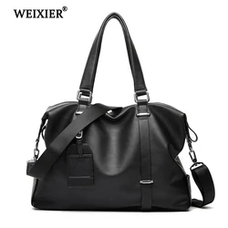 WEIXIER-Bolsos de mensajero de cuero PU para hombre, maletín para ordenador portátil, bolso de mano para hombre, bolsos de oficina, bolsos de negocios para ordenador, nuevo