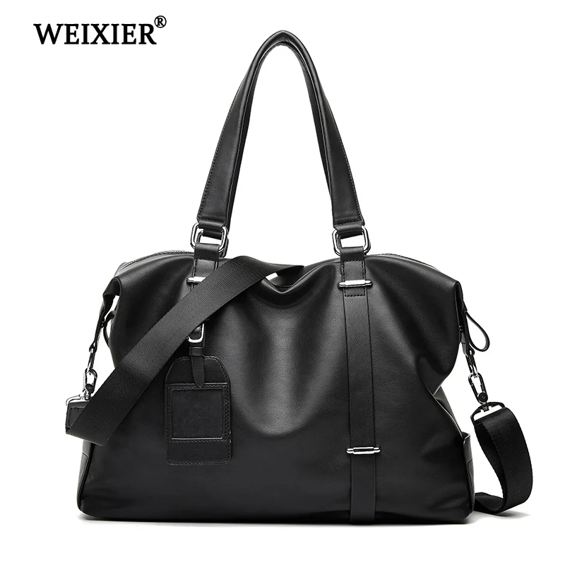 WEIXIER New PU Leather Messenger Bags Laptop Briefcase Bag Handbag Mens Briefcase Men's Office Bags Business Computer Bags