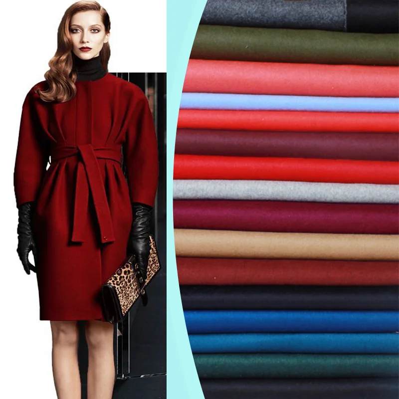 

Double-sided Wool Cashmere Fabric Sew Autumn Winter Special Thickening Coat Export Cloth by the Meter for Sewing Material