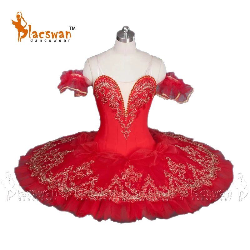 Spanish Variation Nutcracker Professional Ballet Competition Dance Costumes Red Platter Tutu BT879