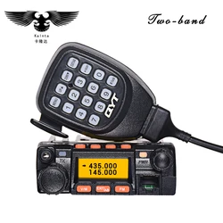 QYT KT-8900 VHF UHF 모바일 라디오 양방향 트랜시버 qyt KT8900 미니 자동차 버스 육군 모바일 VHF 양방향 라디오 방송국 + USB CD