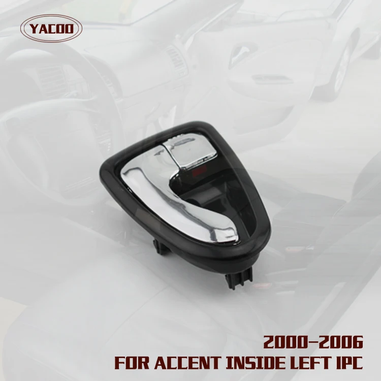 1PCS LEFT INTERIOR  DOOR HANDLE FOR HYUNDAI ACCENT (CHORME) 2000 2001 2002 2003 2004 2005 2006