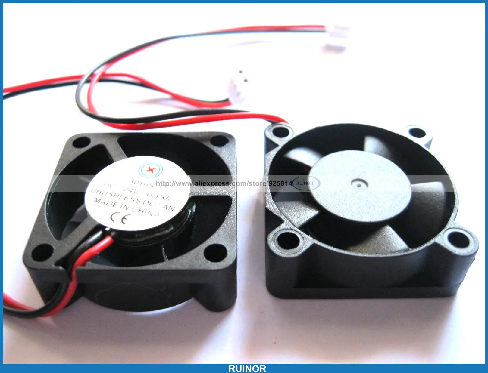 10 Pcs Brushless DC Cooling 5 Blade Fan 3010 24V 30x30x10mm 2pin