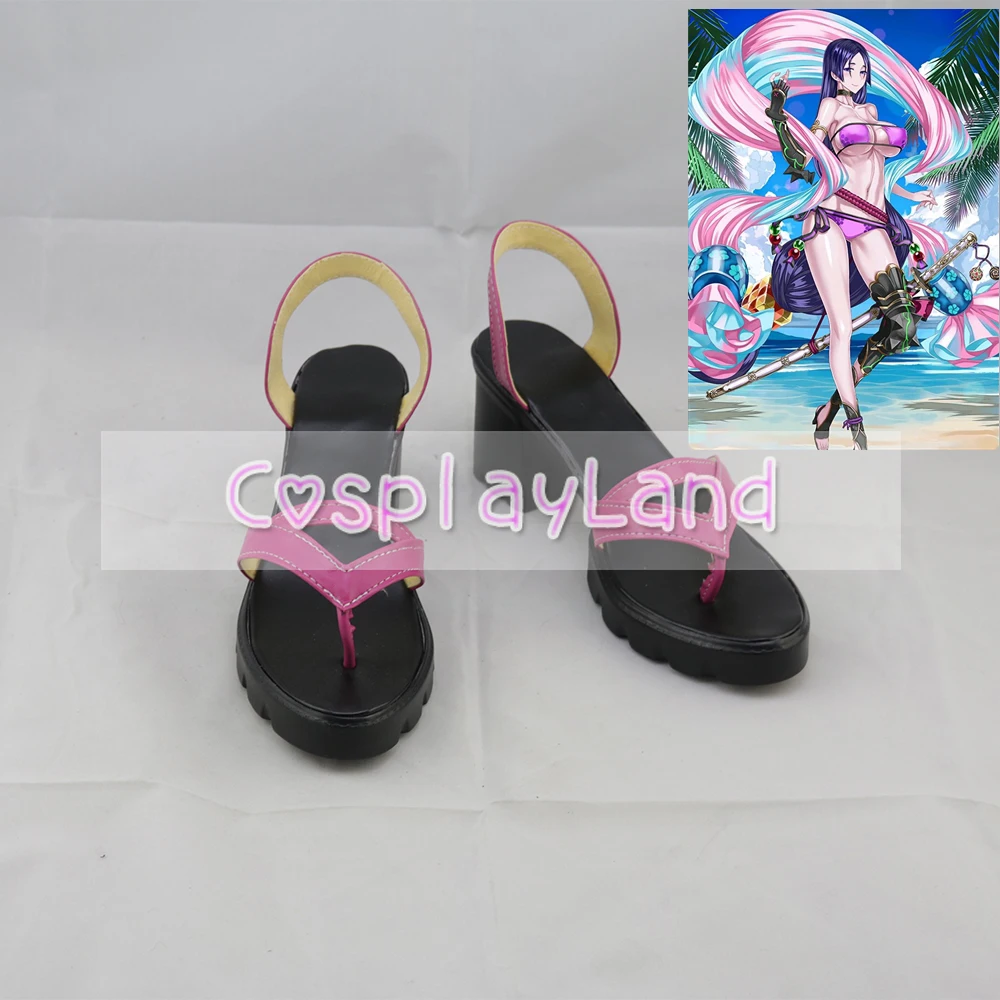 FGO Fate Grand Order MINAMOTO NO RAIKOU, zapatos de Cosplay, sandalias para mujer adulta, zapatos, accesorios de disfraz hechos a medida