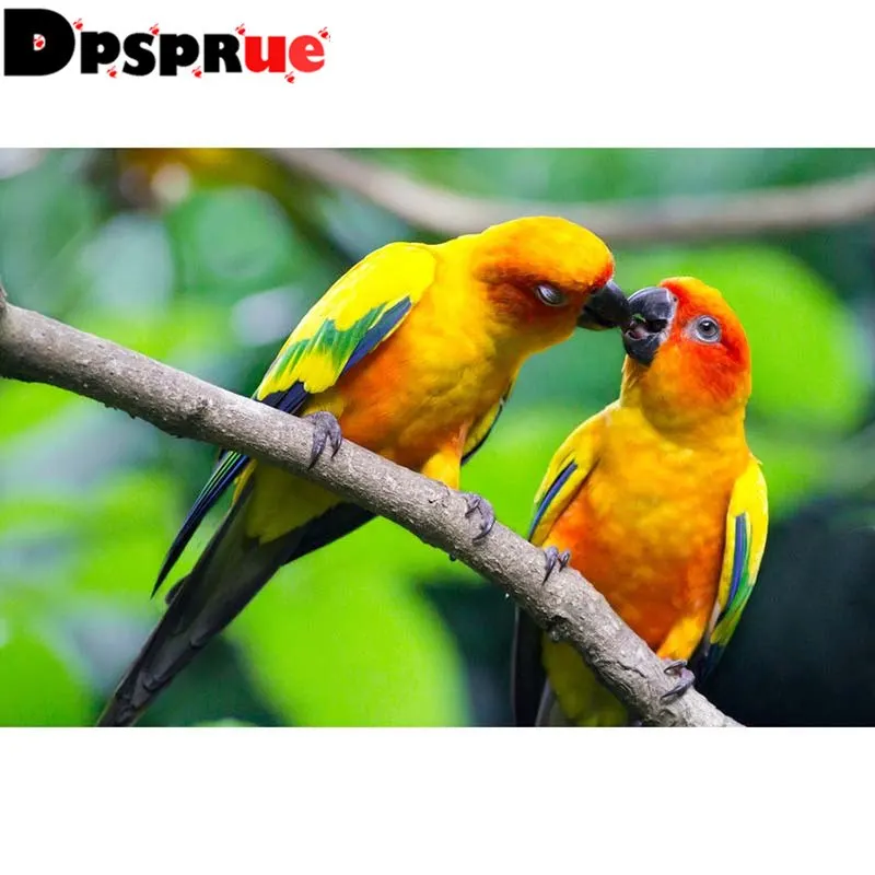 

Dpsprue Full Square/Round 5D Diy Diamond Painting Cross Stitch "Animal Bird" Diamond 3D Embroidery Mosaic Home Decor Gift D030