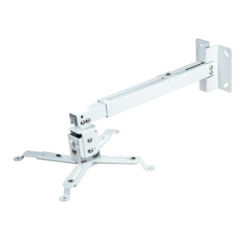 Universal Beamer Ceiling Mount 43 To 65cm Working Distance For HD LCD LED 3D Projector Wall Bracket Hanging White Color