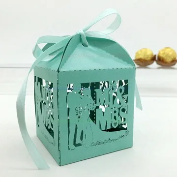 hot sell Favors Boxes Gifts Candy Boxes Favor Holders With Ribbon Wedding Party Favor Decor