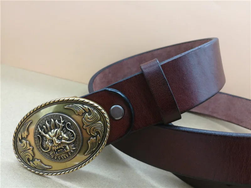 

Vintage Oval Dragon Buckle Belt Designer Men's Belt High Quality Fashion Luxury Ceinture Men's and Women's Dragon Belt