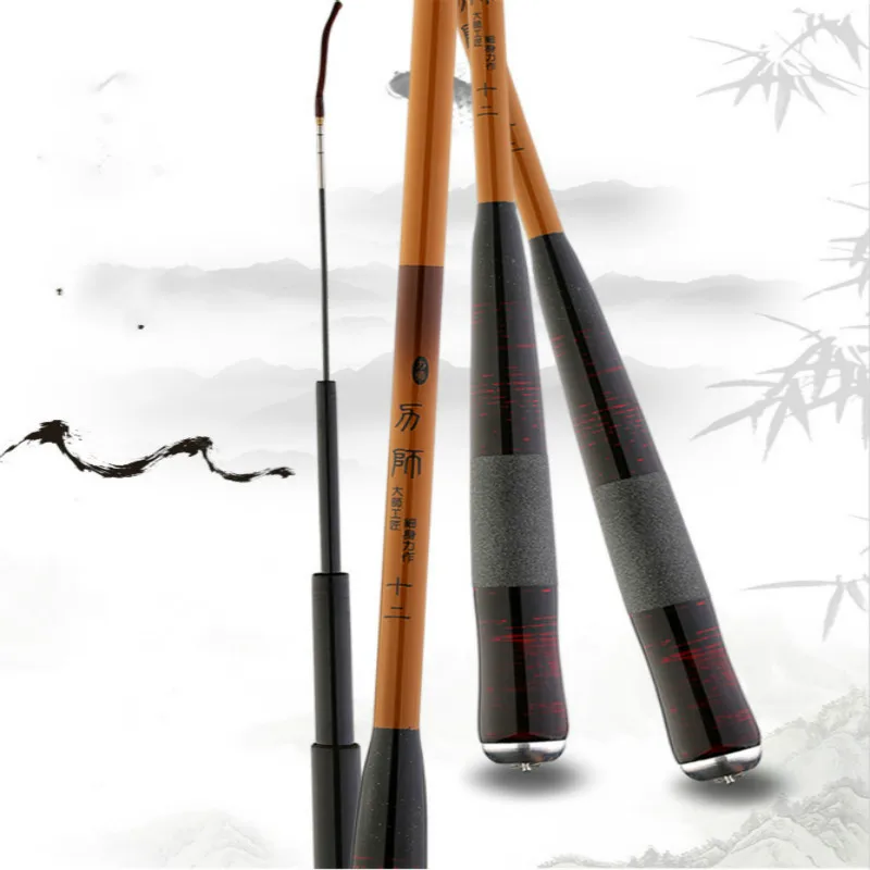 

40T Carbon Carp Fishing Rod Ultra-Light Ultra-Fine Taiwan Fishing Pole Ultra-Hard 28 Tuning Hand Canne Fishing Tackle Pesca 5.7m