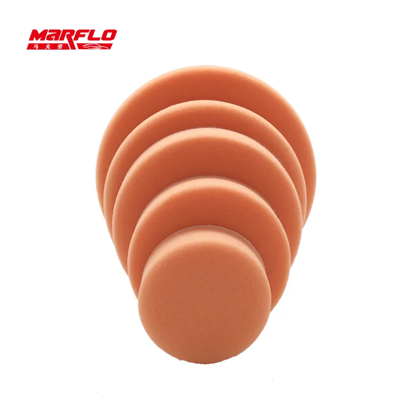 Marflo Sponge Polishing Pad Dual Action Pad Sponge Buff Polish Pad Heavy Medium Fine Grade 180mm 150mm 125mm 100mm 80mm