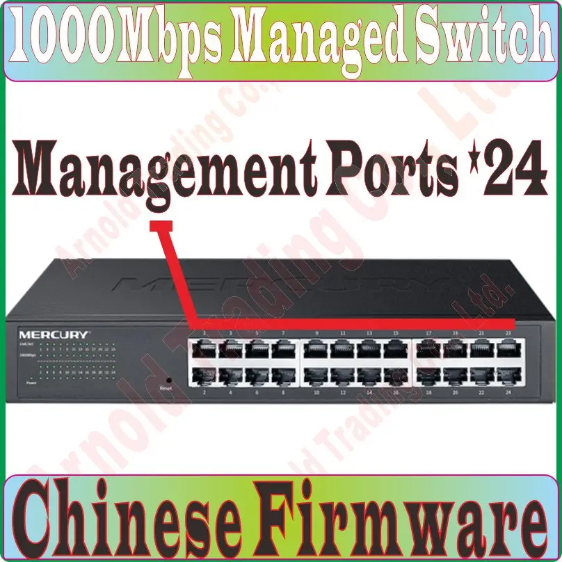 

Chin-Firmware 24 Ports 1000M Gigabit Managed Ethernet Switch, 100/1000Mpbs Manageable Network Switches QoS IGMP VLAN Loop, Prom-