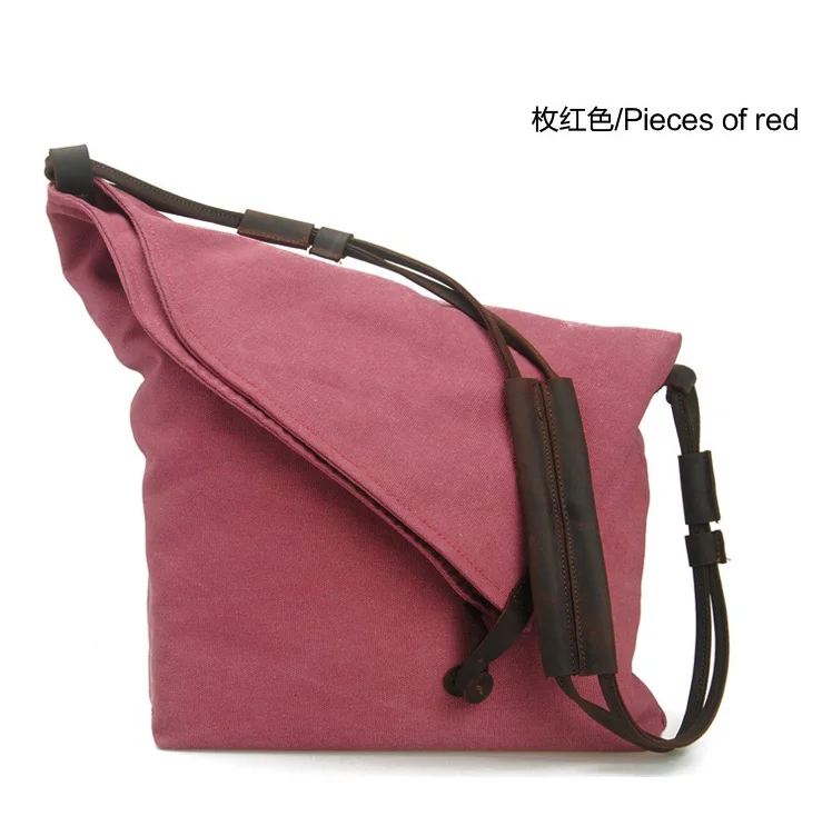 new men and women general fashion single shoulder slung canvas bag