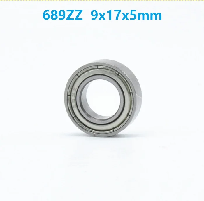 

100pcs/lot 689ZZ 689 ZZ ball bearing 9x17x5 mm deep groove ball bearings Miniature Mini bearing 9*17*5