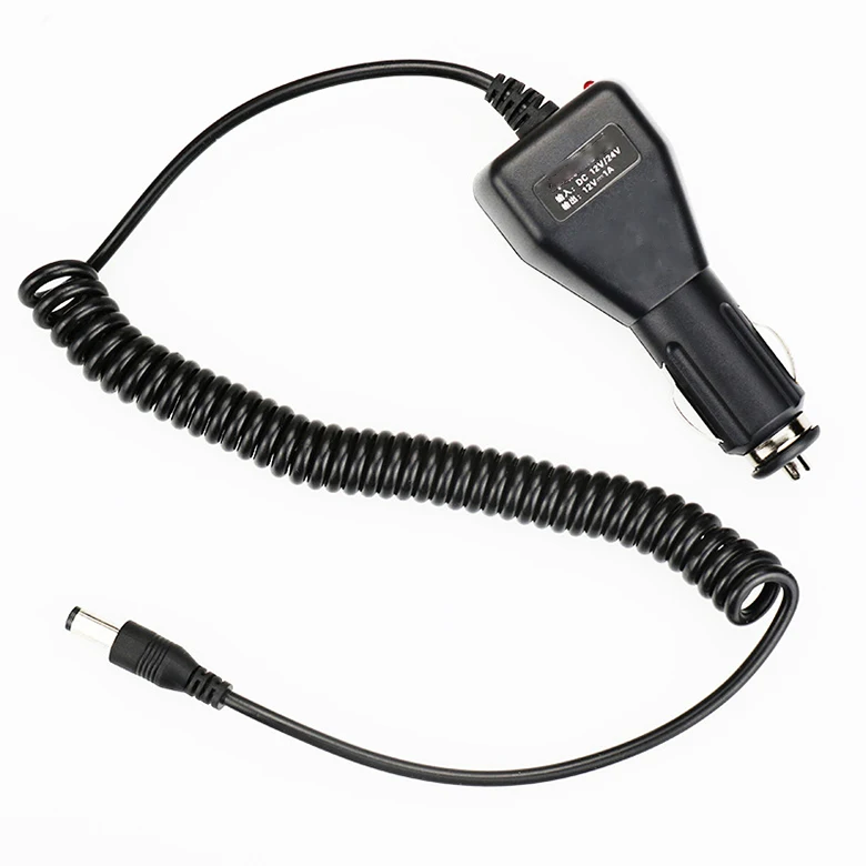 Car Slot Charger Cable For Baofeng UV-5R UV-82 UV-9R Plus Walkie Talkie Charge Base 12-24V DC Power Charging for Radio Cord