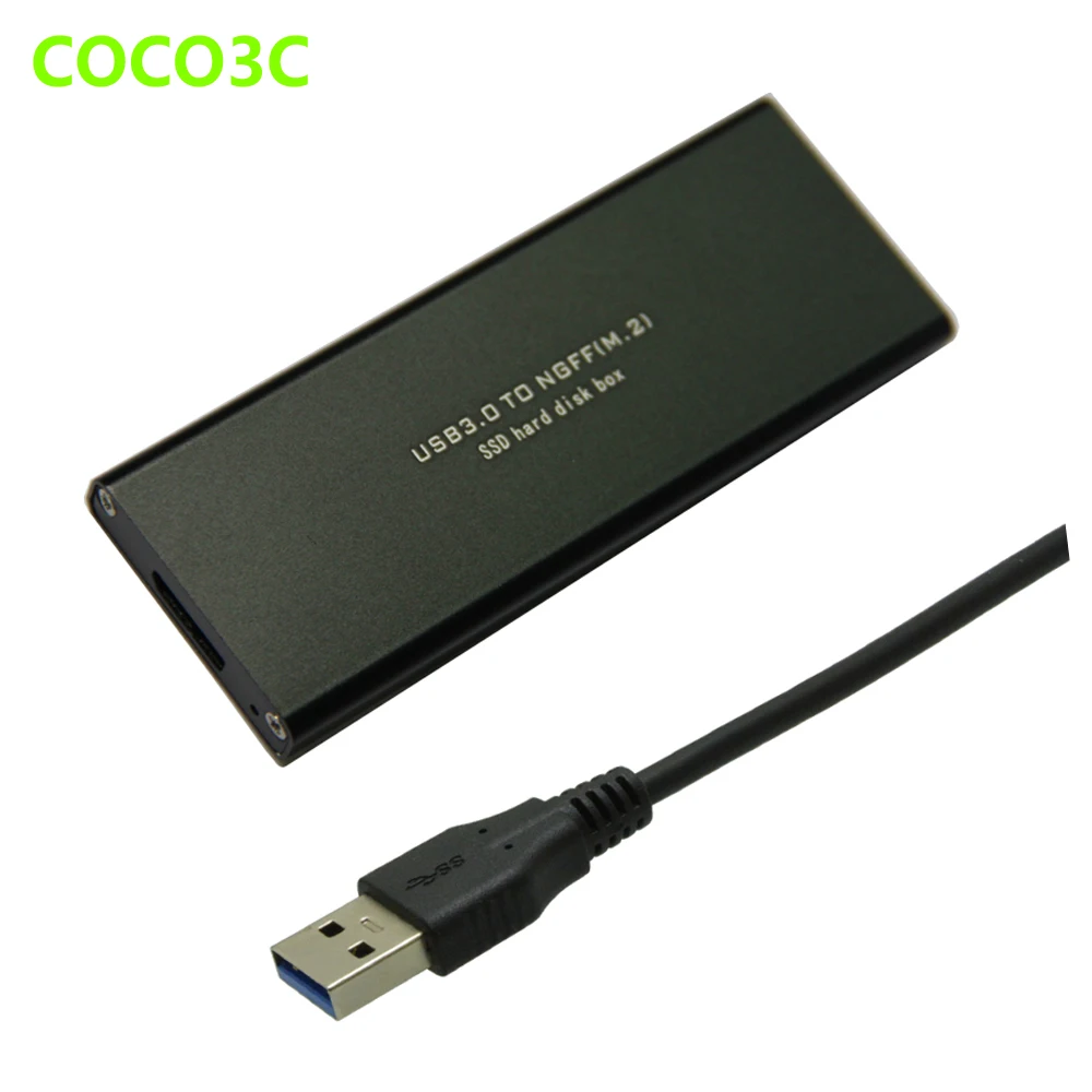 

USB 3.0 to M.2 SSD Enclosure USB3.0 to NGFF Hard Disk adapter M2 SSD External HDD Mobile Box