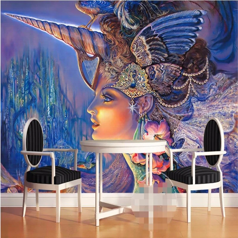 

beibehang custom photo wall mural 3d wallpaper-3D flooring HD Fairytopia color art modern beauty 3d large wall paper home decor