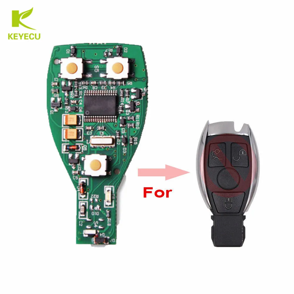 

KEYECU NEC Remote Board for Benz BGA Smart Key Fob 315Mhz/433MHz (Fits Key Be Opened on Back)