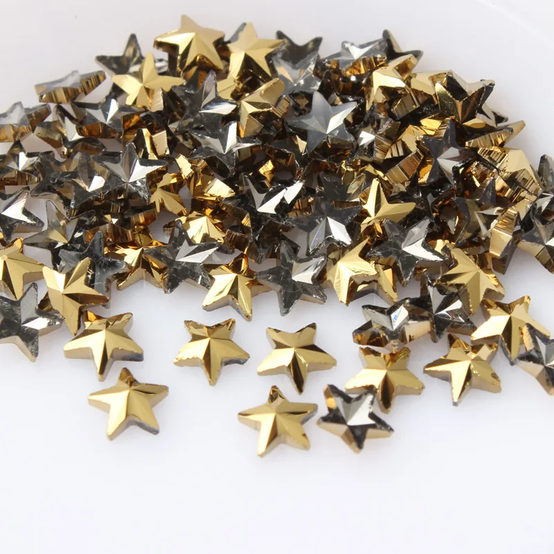 Hot sale Mine gold Art Rhinestones 31 styles Fancy Crystal stones 30/100Pcs For 3D Nail art decoration