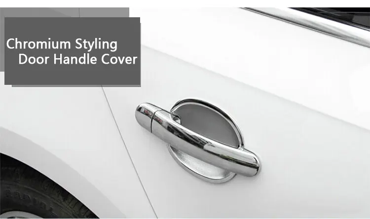 For VW Golf 5 Mk5 Chrome Door Handle Covers Chromium Styling Volkswagen Car Accessories Stickers Car-Styling