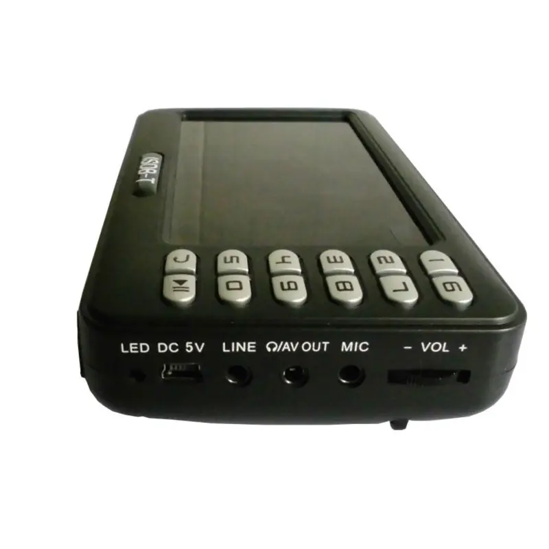 Digital ISDB-T Mini Receptor de TV Portátil, Video Player, TV Box para a América do Sul, 4.3 "Tela LCD, ISDB, T, FM, USB, Muisc