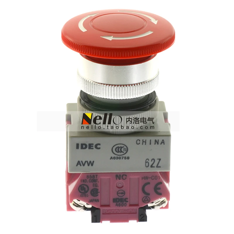 [SA]Original authentic Japanese Izumi IDEC 22mm aperture stop button switch AVW410 AVW401 AVW411 AVW420 AVW402 AVW422--10pcs/lot