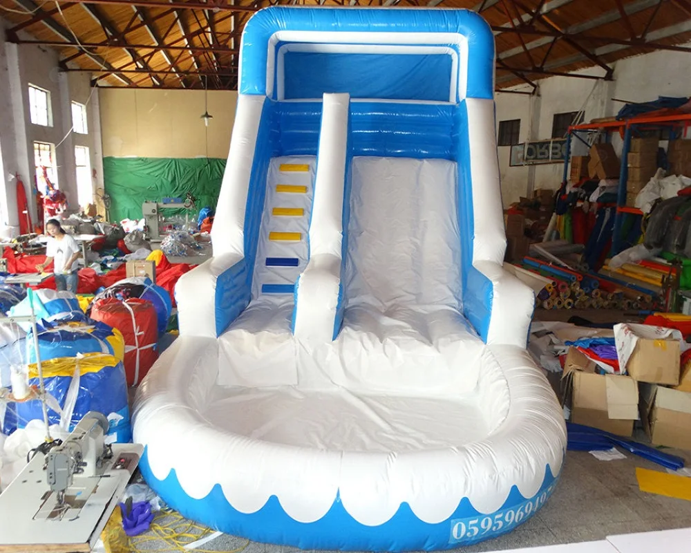 Amusement Park Inflatable Pool Slides Inflatable Water Slides For Sale