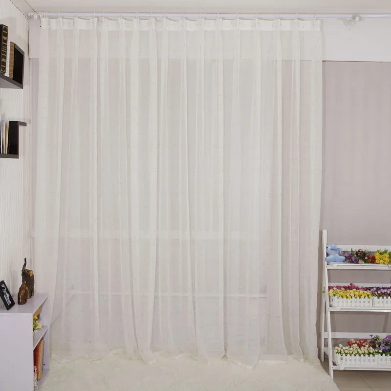 Curtain meiju quality balcony translucidus screens finished product white the price is for 100cm *260cm