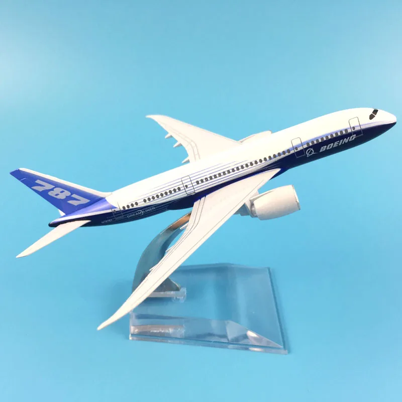 JASON TUTU 16cm Original model Boeing 787 Aircraft Model Planel Airplane Diecast Metal 1/400 Scale Planes
