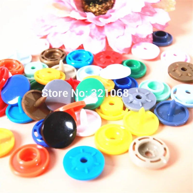 160 sets/lot KAM T8 plastic snap button quilt cover sheet button to package the rain the button garment accessories