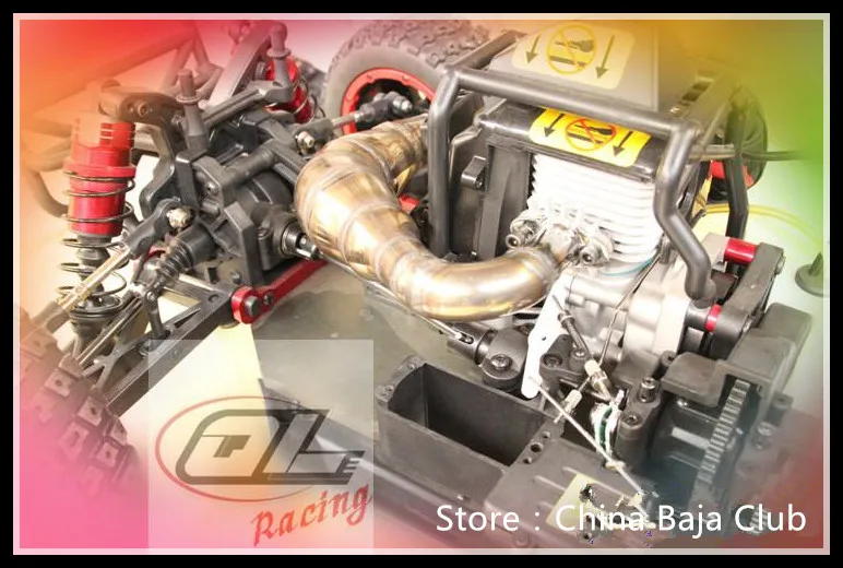 Steel Super Exhaust Tuned Pipe for 1/5 GAS Truck DBXL LOS05001 Losi Desert Buggy XL LOSI 05001 RC RMCK XCR-1000 XCR-900