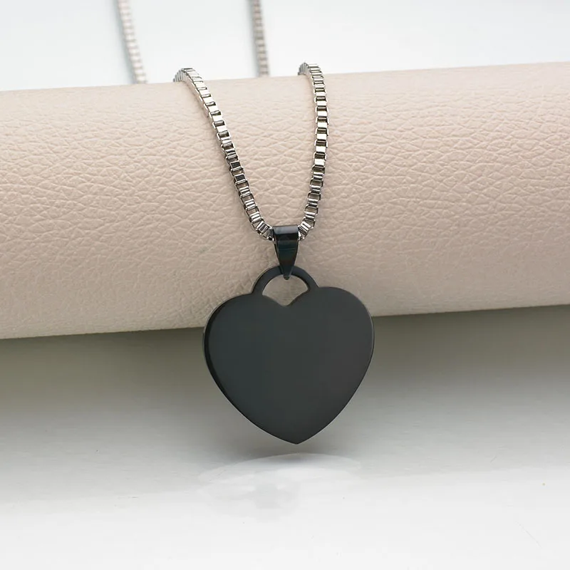 شرارة شخصية الفولاذ المقاوم للصدأ اسم مخصص صورة ملونة القلب قلادة قلادة للنساء فتاة المجوهرات هدية #3