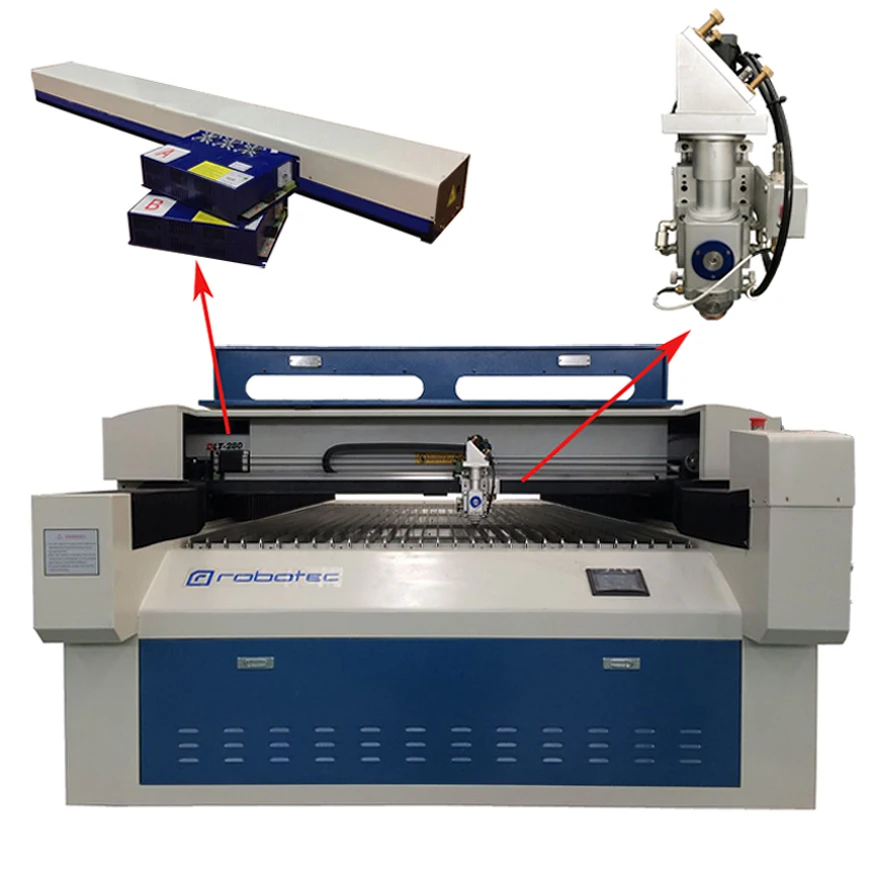 European hybrid two heads 1325 1530 metal machine/stainless steel laser cutter for sale