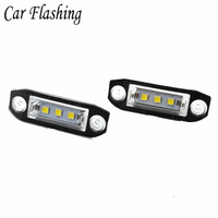 Car Flashing Canbus LED License Plate Light for Volvo S80 XC90 S40 V60 XC60 S60 C70 V50 XC70 V70 White Car-Styling Number Lamp