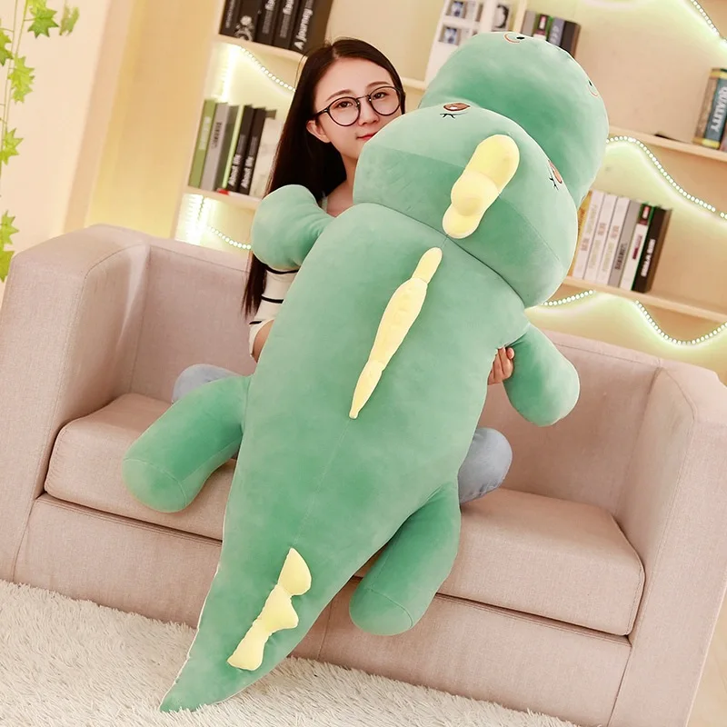 

stuffed toy huge 150cm cartoon dinosaur plush toy down cotton very soft doll zipper closure sleeping pillow christmas gift s2858