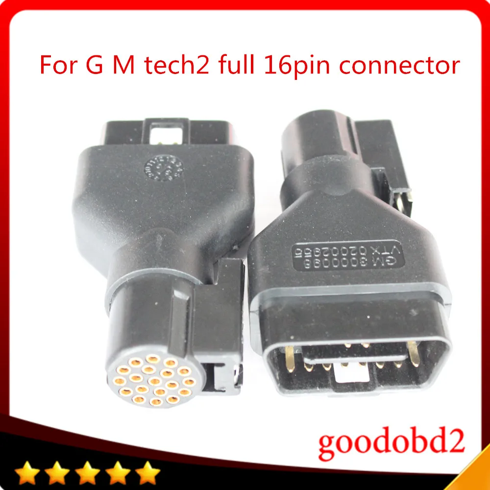 Car OBD2 16PIN Connector For  TECH2 Diagnostic Tool 16 PIN Adaptor  TECH 2 Scanner Tech2 Vetronix tool full 16pin Port