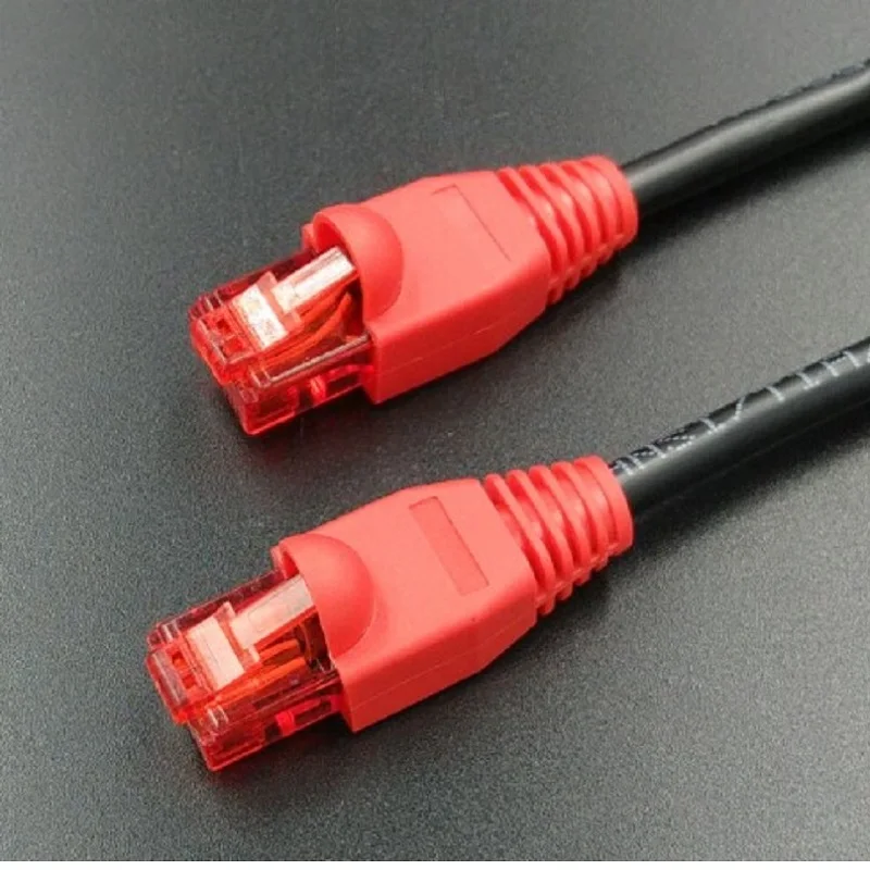 Cable de red Ethernet RJ45, Cable de conexión LAN de Color negro, CAT5e, plano, CAT 5e, UTP, 0,5 m, 1m, 2m, 3m, 5m, nuevo