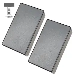 Tooyful 2 Pcs Plastic Sealed Closed Double Coil Guitar Humbucker Pickup Covers No Hole for Electric Guitar Musical Part Decor