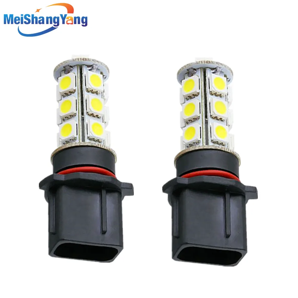 

2pcs P13W 18 SMD 5050 Pure White Driving DRLFog 18 LED Car led Light Bulb Lamp parking car light source 12V wholesale