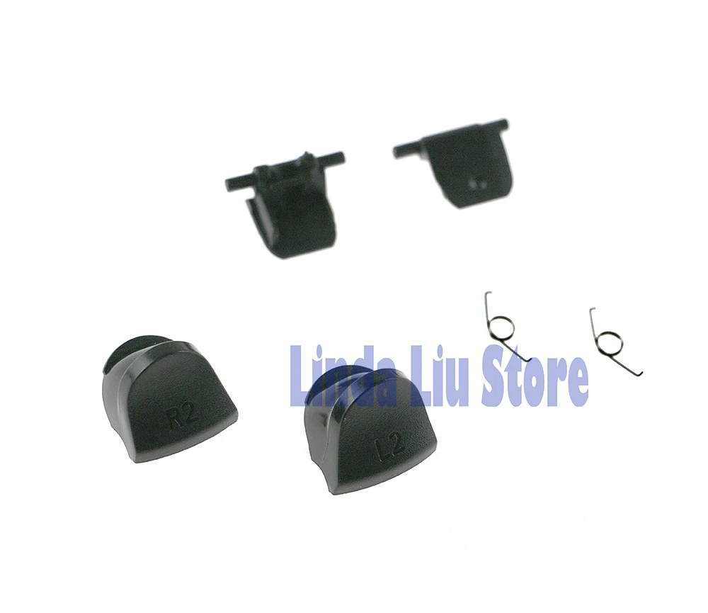 Chengchengdianwan 10 Sets/lot Pengganti Baru JDS-030 JDM-030 L2 R2 Tombol Pemicu dengan Springs untuk PS4 Controller