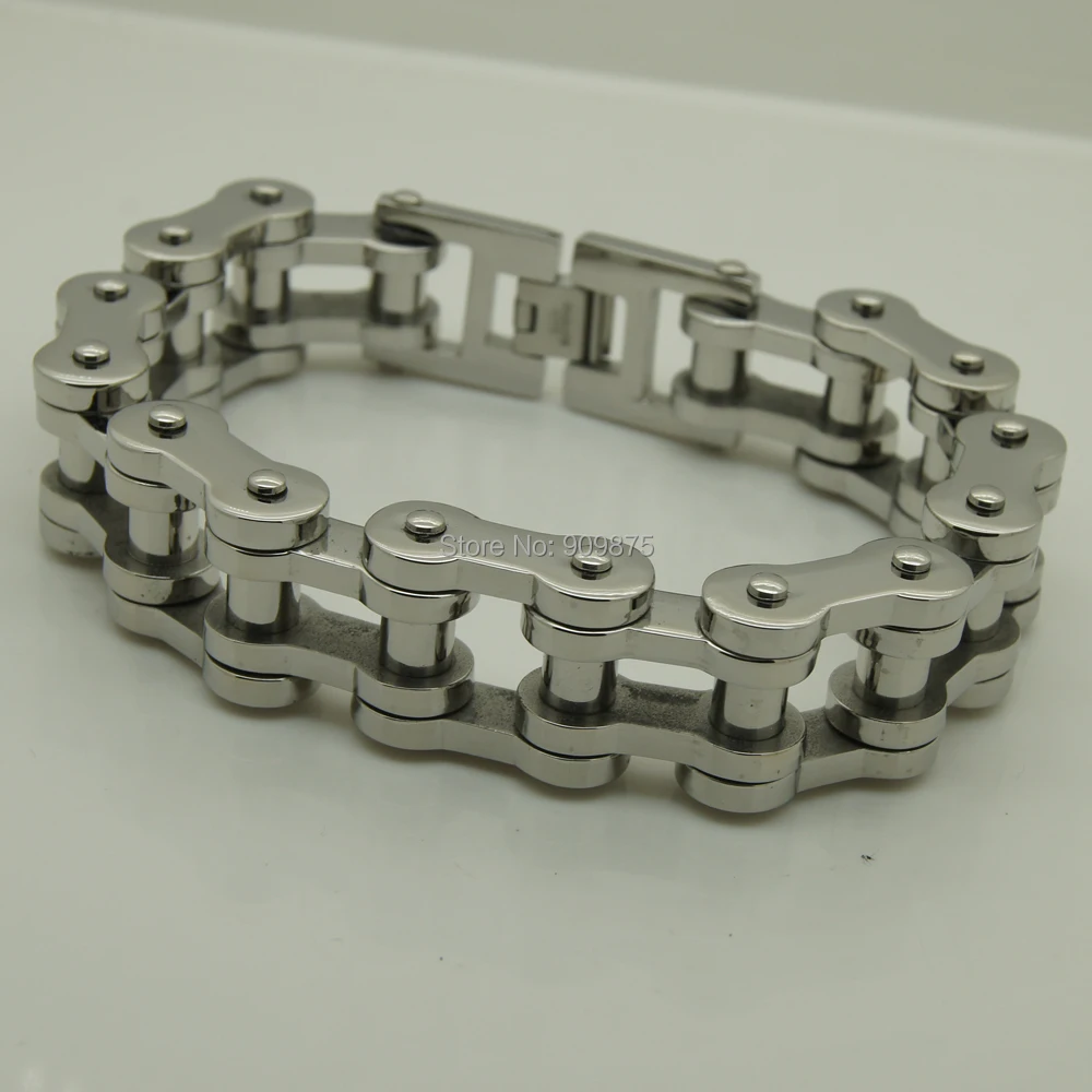 

20mm width 150.7g motorcycle bike chain men/boy's stainless steel bracelet men jewelry bangles & punk 4 width available