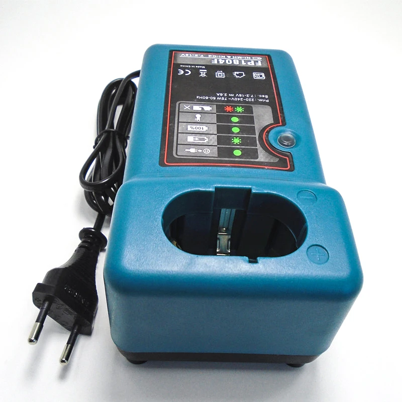 Makita交換用バッテリー充電器、赤いバッテリー、7.2v、9.6v、12v