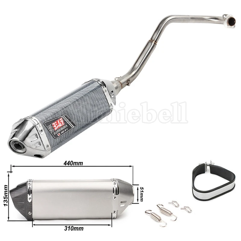 

MSX125 Exhaust Motorcycle Full System For Honda Grom MSX 125 Link Pipe Headers with Escape Moto Yoshimura Exhaust Pipe Muffler